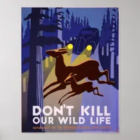 Don't Kill Our Wild Life Poster