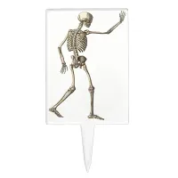 Skeleton Waving Halloween Cake Topper