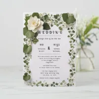 Elegant Ivy Wedding Table Plan and Invitations