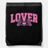 Font With Skeleton Hands Classic Design Drawstring Bag