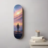Touching Infinity at the Top of the World Skateboard