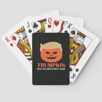 Trumpkin Make Halloween Great Again Funny Spooky P Poker Cards