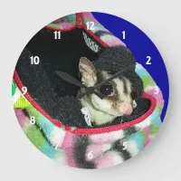 Sugar Glider Wearing a Hat Large Clock