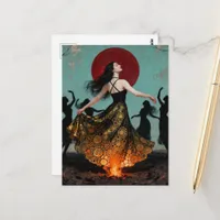 Pagan Dancing Women Postcard