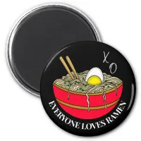 Everyone Loves Ramen | Funny Christmas Pun Magnet