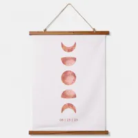 Terracotta Moon Phase Wedding Hanging Tapestry