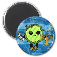 Happy Hanukkah Holiday Pickle  Magnet