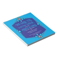 Blue Purple Fractal Lace Budget Invitations Notepad