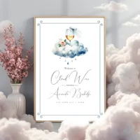 Cloud Wine Bridal Shower Welcome Poster