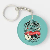 Country Twang Red/Black ID464 Keychain