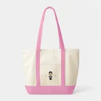 Cute Boy Kiss Tote Bag