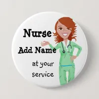 Personalized Nurse Button