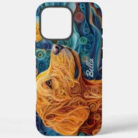 Colorful Labrador Retriever Portrait iPhone 16 Pro Max Case