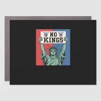 No Kings Classic Patriotic Style Car Magnet