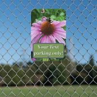 Bumblebee on Eastern purple Coneflower Metal Sign