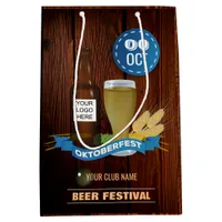 Octoberfest Club/Pub/Company add logo Medium Gift Bag