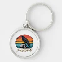 Humor F-Caw-F Gothic Funny Crow Essential Retro St Keychain