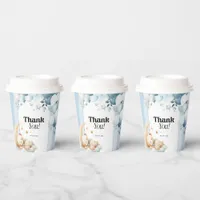 Thank You Blue Boy Baby Shower Paper Cups