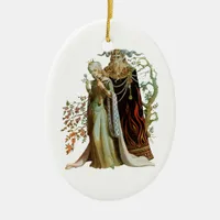 Beauty and the Beast Ceramic Ornament