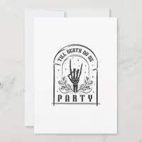 Till Death Do Us Party Retro Bachelorette Design Holiday Card