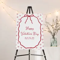 Cute Happy Valentine's Day Party Welcome Sign 