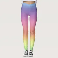 Leggings - Rainbow Colored Stripes