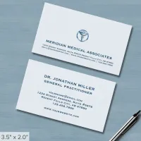 Medical Caduceus Logo Business Card