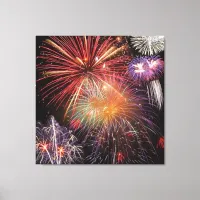 Fireworks Finale Canvas Print