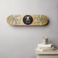 Personalized Pirate Captain Skateboard