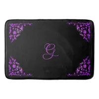 Romantic, Vintage Personalized Bath Mat