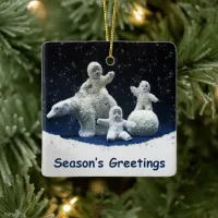 Bye Bye Snow Babies Ceramic Ornament