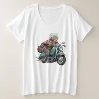 You're Only as Old as You Feel Funny Old Lady Plus Size T-Shirt