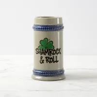 Shamrock and Roll St. Patrick's Day Beer Stein