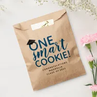 Blue One Smart Cookie Graduation  Favor Bag