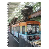 Orange Blue Wuppertal Floating Train Notebook