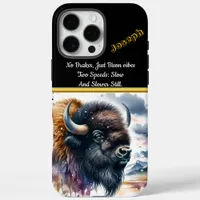 Majestic Buffalo Bison's Roam the Colorful Plains iPhone 16 Pro Max Case