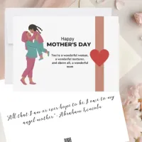 Mother & Daughter for Mother's Day Greeting Card