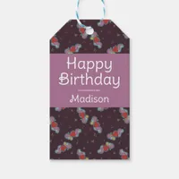 Music Lover Doodles Theme Birthday Party Pink Gift Tags