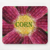 Red Corn Pattern Mouse Pad