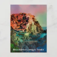 ** Bellissima Italy Italian Language Cinque Terra  Postcard