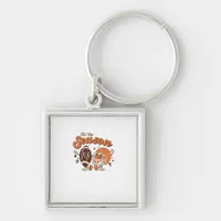Tis The Season Football Retro Halloween Creative S Keychain