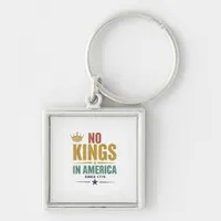 No Kings In America Since 1776 Vintage Patriotic U Keychain