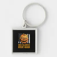 Funny Usa Trumpkin Make Halloween Great Again Keychain