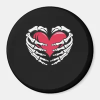 Ed Heart In Skeletal Hands Classic Magnet