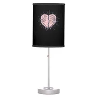 Skeleton Hand With Heart Gentle Expression Table Lamp