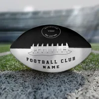 Club Name Logo Black White Football