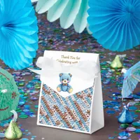 Thank You | Boy's Teddy Bear Baby Shower Favor Boxes