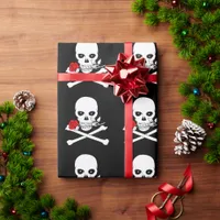 Jolly Roger (Rose) Wrapping Paper