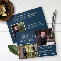 Christian Bible Verse Graduation Photo Collage Invitation