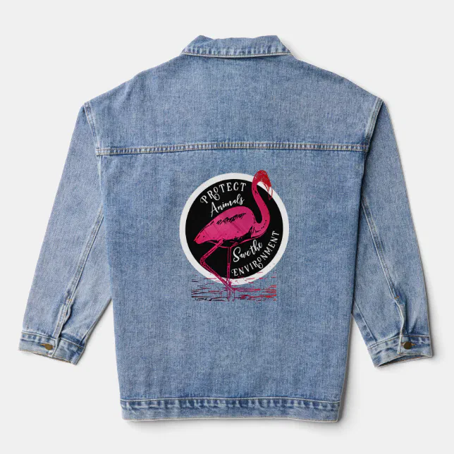 The flamingo guardian denim jacket